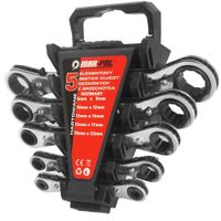 KLUCZE OCZKOWE Z GRZECHOTKĄ 6-22mm 5szt