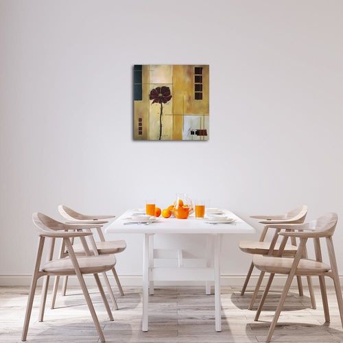 Deco Panel, Bordowy kwiat 1 30x30 na Arena.pl