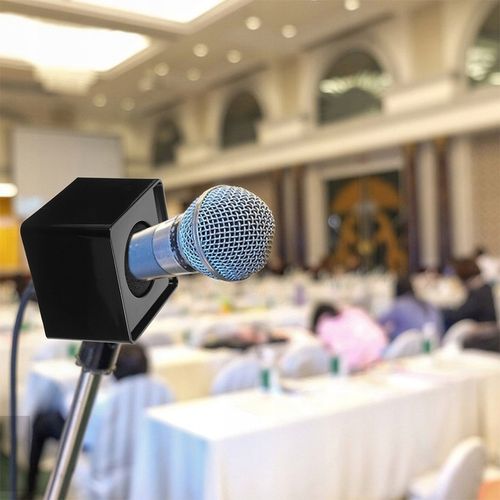 MIKROFON FLAGA KOSTKA STACJA MIKROFONOWA PRZENOŚNE LOGO na Arena.pl