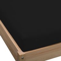 Prześcieradło jersey z gumką 120x200 czarny