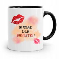Dla Baristy Baristki Kawiarki Kubek Czarny Prezent Z Nadrukiem Ze Zdjęciem