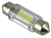 mocna żarówka rurkowa 10x36 c5w c10w 2 SMD 24v biała zimna TIR BUS