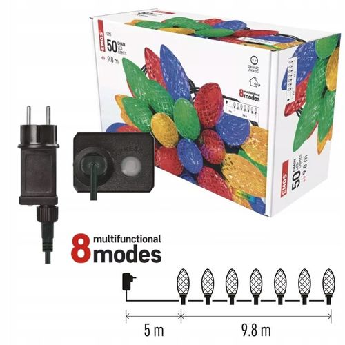 Światełka tradycyjne kolorowe szyszki LED Lampki choinkowe retro PRL EMOS na Arena.pl