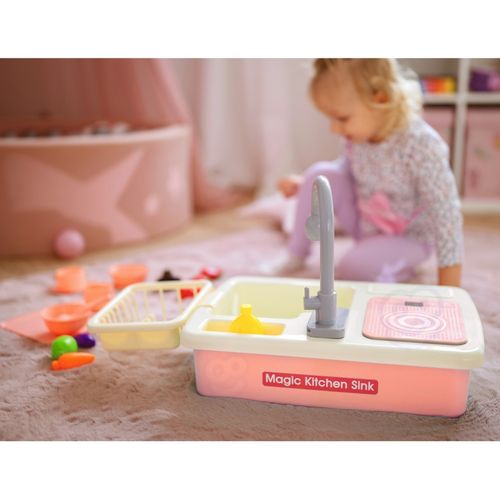 DLA DZIECI 2W1 ZLEWOZMYWAK KUCHNIA KRAN Z WODĄ na Arena.pl