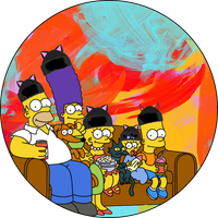 Opłatek na tort Simpsonowie Postacie Postać Bajka