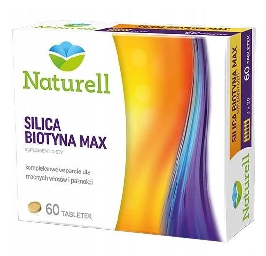 NATURELL Silica Biotyna Max, 60 tabletek zdjęcie 1
