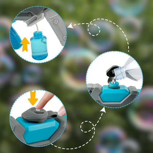 pistolet na bańki i wodę elektryczny automatyczny karabin wodny 2w1 na Arena.pl