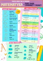 Dwustronna Plansza Edukacyjna A4. Matematyka. Figury Płaskie, Czworokąty