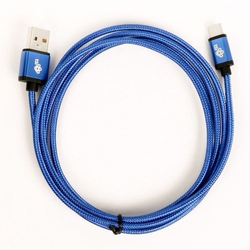 Kabel USB-USB C 1.5m niebieski sznurek na Arena.pl