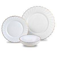 KOMPLET OBIADOWY OPAL MARIGOLD DLA 6 OSÓB 18 ELEM. KINGHOFF KH-1921