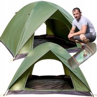 Namiot 4-osobowy z tropikiem wodoodporny survivalowy lekki szybki montaż