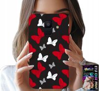 ETUI DO SAMSUNG A6 2018 - KOKARDKI CZERWONO BIAŁE MYSZKA, WZORY