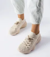Beżowe buty sportowe damskie Côté 37