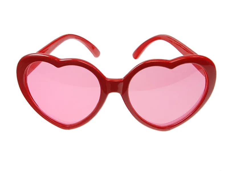 Okulary serduszka, czerwone zdjęcie 1