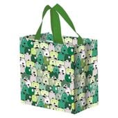 torba na zakupy 10l 25x15x27 pysiaki zielona 1szt