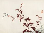 Plakat 20x15cm Dragonfly, Kōno Bairei Japoński Vintage do Salonu