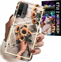 ETUI DO XIAOMI REDMI 9T - KWIATISTY WZÓR SŁONECZNIK SŁONECZNIKI