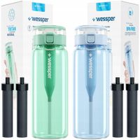 2x Butelka filtrująca Wessper TRITAN 0,68l + 4x Filtr wody Wessper Clarti