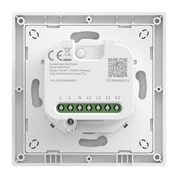 przełącznik ścienny sonoff mini-2gs-e wi-fi matter 2-kanałowy zdjęcie 5