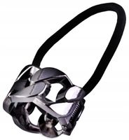 Gumka do włosów rock spinka okrągła zaciskowa  B6_Czarny