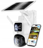KAMERA OBROTOWA SOLARNA 2 OBIEKTYWY V22 IP NA KARTĘ SIM 4G LTE GSM 4MPx