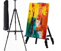 DUŻA SZTALUGA MALARSKA DO MALOWANIA STUDYJNA SKŁADANA ALUMINIOWA 160CM ETUI