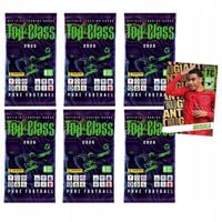 SASZETKI TOP CLASS 2025 PIŁKARSKIE PANINI 6 SZTUK + 1 HOLO GIANT = 49 KART