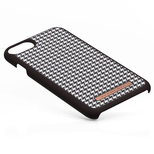 Materiałowe etui iPhone SE 2020 8 7 (Dark Brown Pattern 2) na Arena.pl