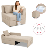 Łóżko dziecięce sofa kanapa beżowy jasny krem sztruks Denis Family Meble