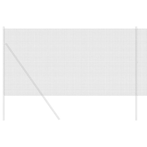 Spawana siatka ogrodzeniowa Szary 1.4 x 10 m Stal na Arena.pl