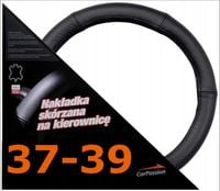 NAKŁADKA na kierownicę skórzana SKÓRA 37-39 cm