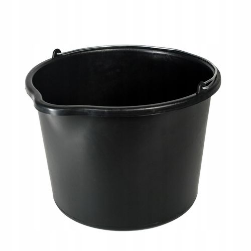 wiadro budowlane 20l czarne z lejkiem na Arena.pl
