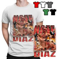 KOSZULKA T-SHIRT MĘSKI - NATE DIAZ BOKS MMA WALKI KLATKA - XS