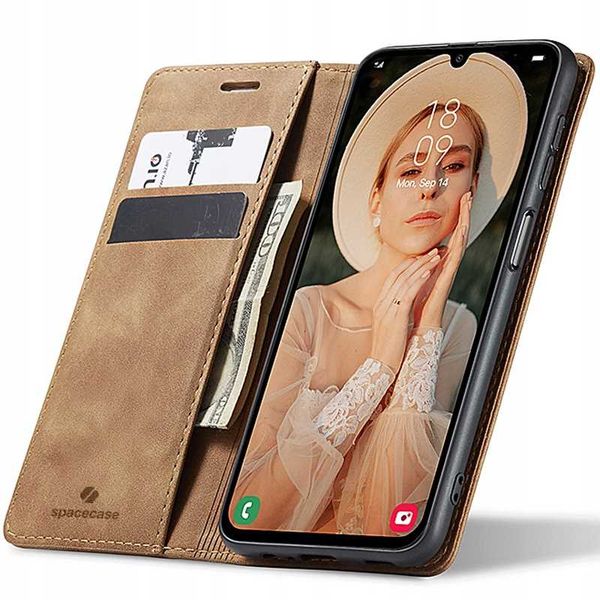 Spacecase Wallet Galaxy A55 5G Light Brown zdjęcie 1