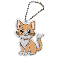 LUMI Breloczek KOT zawieszka brelok odblaskowy odblask dla dziecka psa