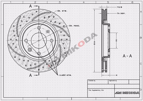 TARCZA HAM PRZOD 300X28 V MIKODA na Arena.pl