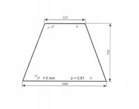 szyba boczna - bok ciągnika Zetor 3320, 3340, 4320, 4340 70117943