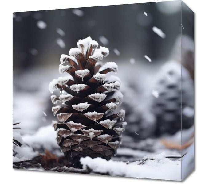 Obraz 40x40cm Zimowy Spokój zdjęcie 1