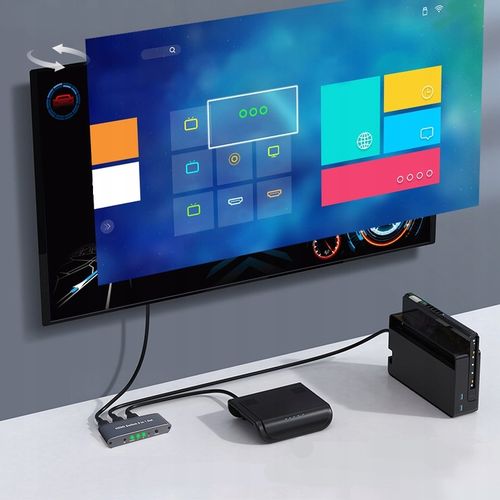 ROZDZIELACZ PRZEŁĄCZNIK SWITCH 3x HDMI 4K FULL HD na Arena.pl