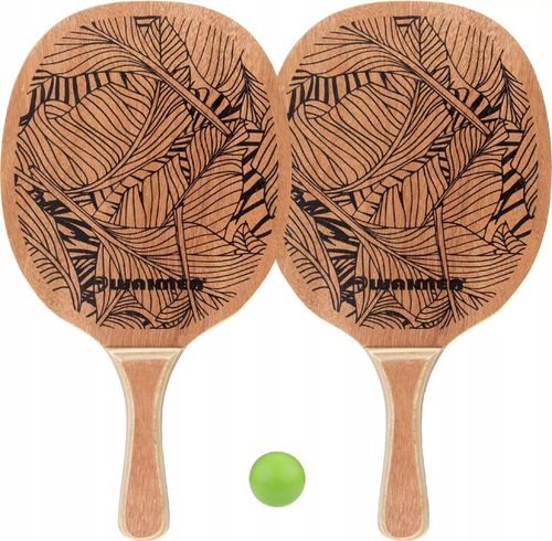 Rakietki drewniane zestaw do tenisa plażowego paletki + piłeczka WAIMEA na Arena.pl