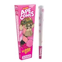 bibułki skręcone g-rollz ape cones bubblegum - 3 szt.