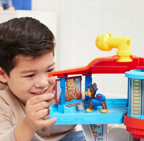 PSI PATROL DUŻA BAZA ZE ZJEŻDŻALNIĄ + CHASE FIGURKA I POJAZD RADIOWÓZ na Arena.pl