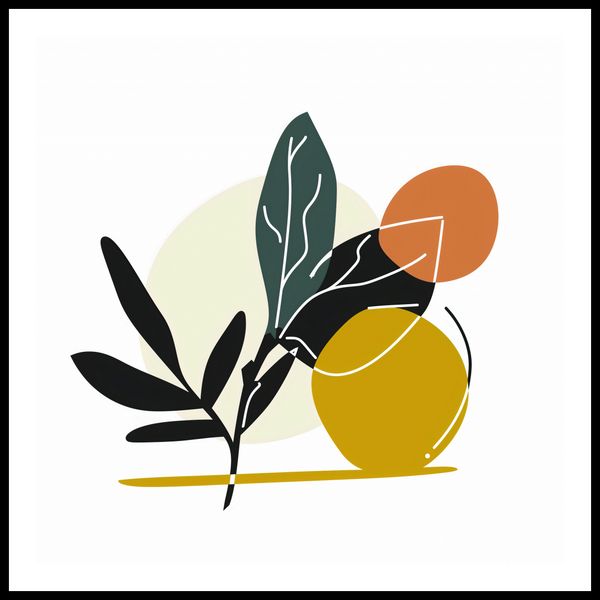 Plakat 90x90cm Elegancka Flora zdjęcie 3