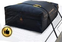 Box dachowy składany 425L torba wodoodporna do samochodu i SUV czarna