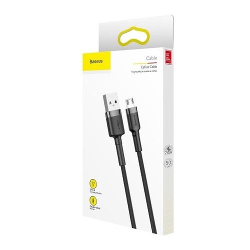 Kabel Micro USB Baseus Cafule 2.4A 1m (szaro-czarny) na Arena.pl