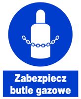 ZNO-38 ZNAK BHP NAKAZU  Zabezpiecz butel gazowe