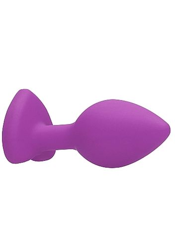 diamond heart butt plug - large - purple na Arena.pl