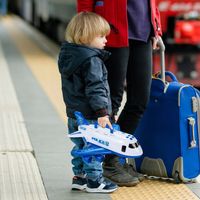 SAMOLOT POLICYJNY INTERAKTYWNY Z POJAZDAMI POLICJA LOTNISKO OTWIERANY