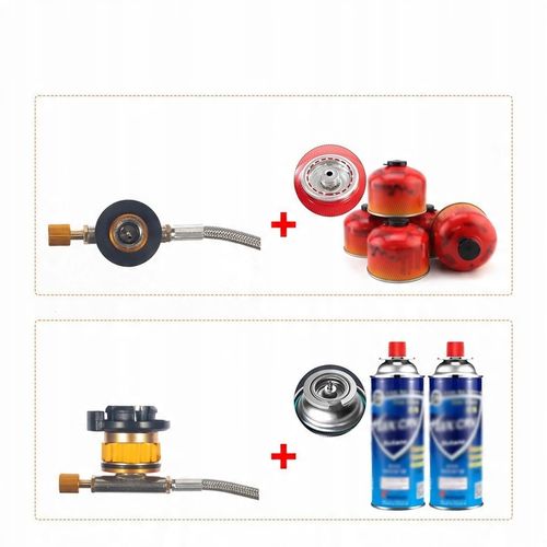 6800W Doskonała MINI kuchenka turystyczna gazowa na kartusze z adapterem na Arena.pl