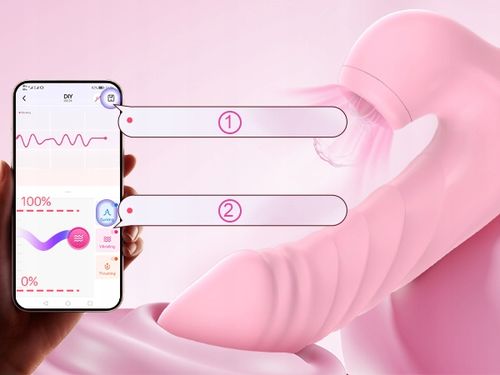 wibrator damski do lechtaczki z funkcją lizania ssania i pchania 10wibracji na Arena.pl